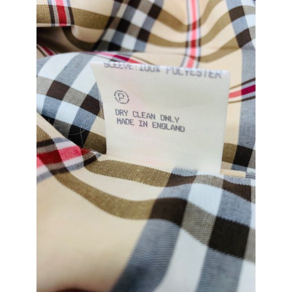 Vintage Four Climes Barracuda Burberry Style Over Coat size 42 Regular - Picture 7 of 9